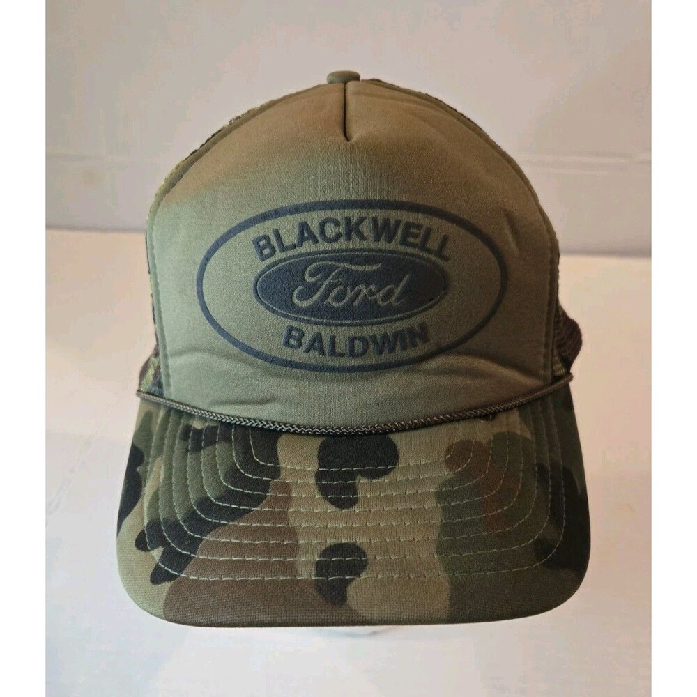 Blackwell Baldwin Ford Poplar Bluff MO Car Lot Green Camo Adjustable Trucker Hat